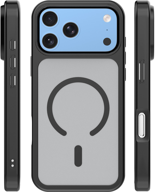 Pouzdro MagSafe pro Apple iPhone 18 Pro / 17 Pro, OEM, Mag Big Hole, matně černé