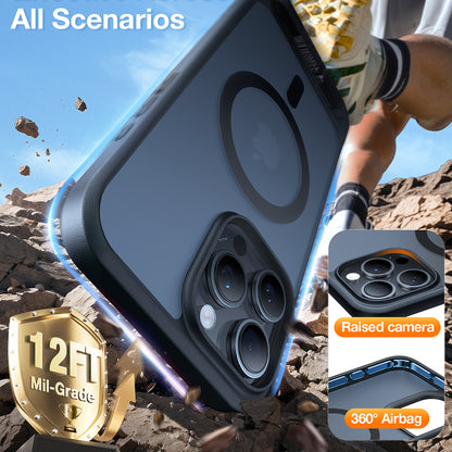 Pouzdro MagSafe pro Apple iPhone 16 Pro Max, Torras, Pstand, Černá