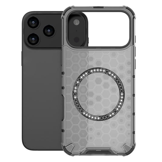 Pouzdro MagSafe pro Apple iPhone 17 Pro, Techsuit, HoneyComb Shield, Černá