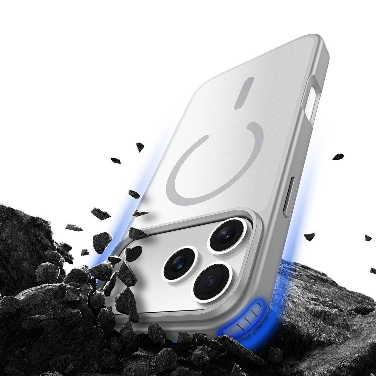Pouzdro MagSafe pro Apple iPhone 17 Pro Max, DUX DUCIS, Yind, Šedé