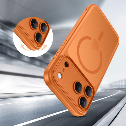 Pouzdro MagSafe pro Apple iPhone 17 Pro, Tech-Protect, MagPeak, Matně oranžová