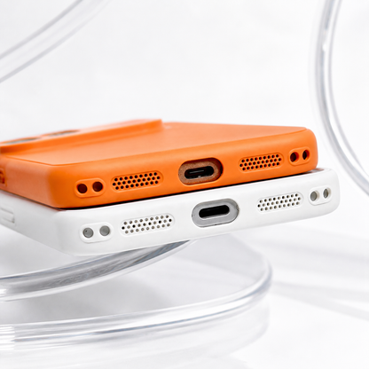 MagSafe pouzdro pro Apple iPhone 17 Pro Max, OEM, Genuine Glass, Oranžové