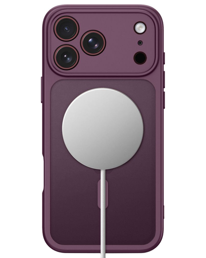 MagSafe pouzdro pro Apple iPhone 18 Pro / 17 Pro, Tech-Protect, BasicMag, Matná vínová