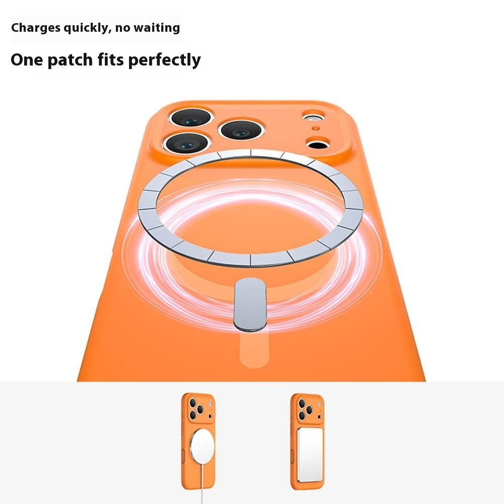 MagSafe Case for Apple iPhone 17 Pro, OEM, Liquid Silicone, Orange
