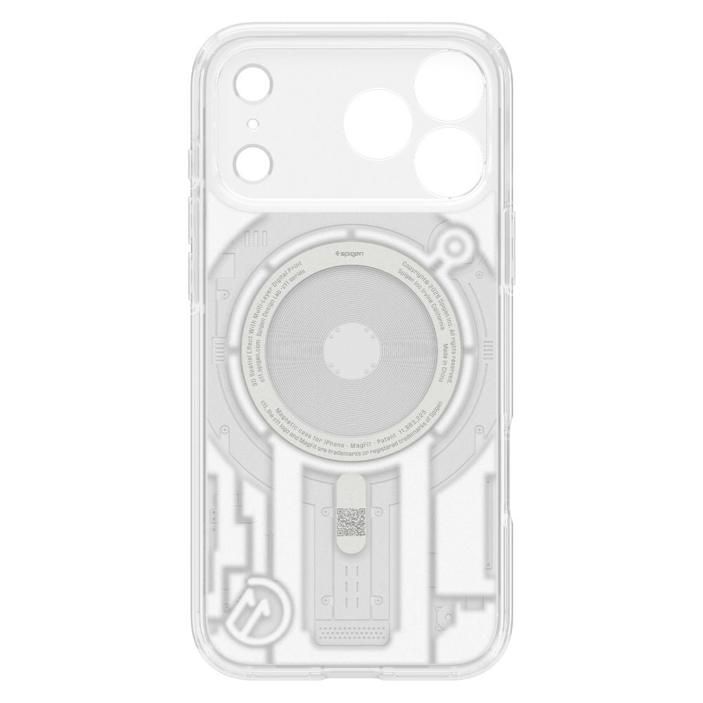 Pouzdro MagSafe pro Apple iPhone 18 Pro / 17 Pro, Spigen, C11 Ultra Hybrid MagFit Element, bílé ACS12308