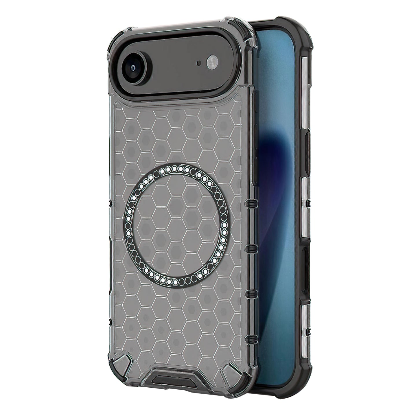 Pouzdro MagSafe pro Apple iPhone 17 Air, Techsuit, HoneyComb Shield, Černá