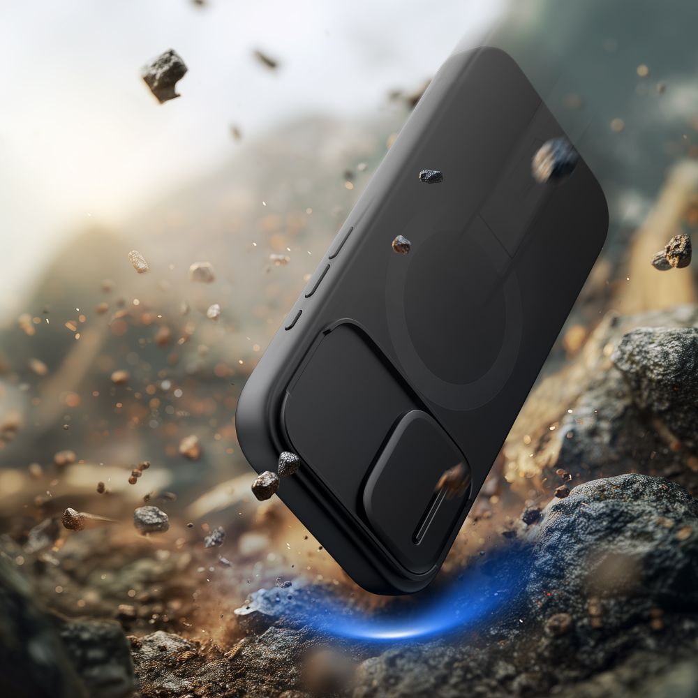 Pouzdro MagSafe pro Apple iPhone 17, Tech-Protect, Kevlar Aura, Černá