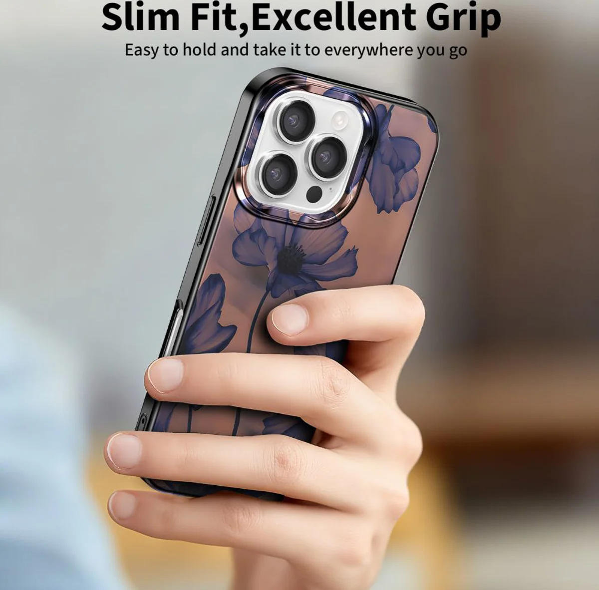 Pouzdro MagSafe pro Apple iPhone 16 Pro Max, Tech-Protect, Lamano Velvet Night, Černá