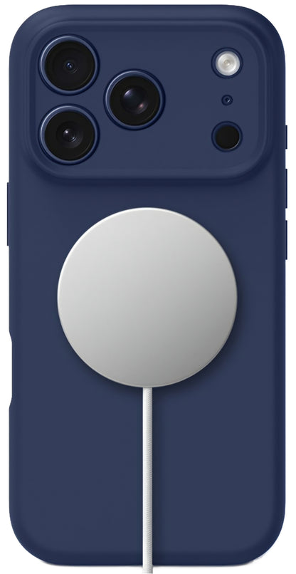 Pouzdro MagSafe pro Apple iPhone 17 Pro, Tech-Protect, Silikon, Námořnická modř