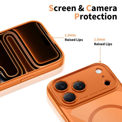 Pouzdro MagSafe pro Apple iPhone 17 Pro, Tech-Protect, MagPeak, Oranžové