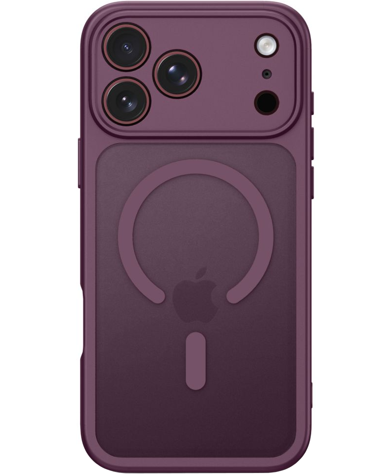 MagSafe pouzdro pro Apple iPhone 18 Pro / 17 Pro, Tech-Protect, BasicMag, Matná vínová