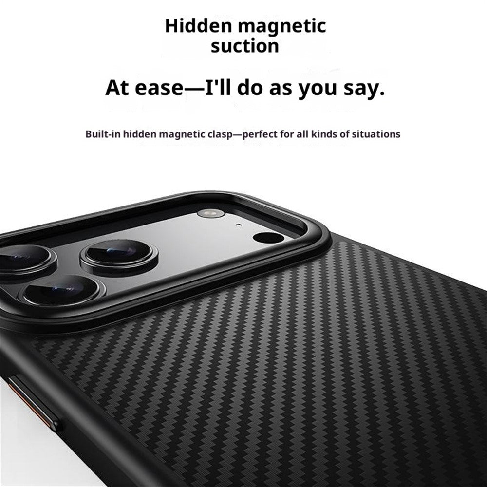 MagSafe pouzdro pro Apple iPhone 18 Pro / 17 Pro, OEM, Carbon, Černá