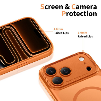 Pouzdro MagSafe pro Apple iPhone 17 Pro, Tech-Protect, MagPeak, Matně oranžová