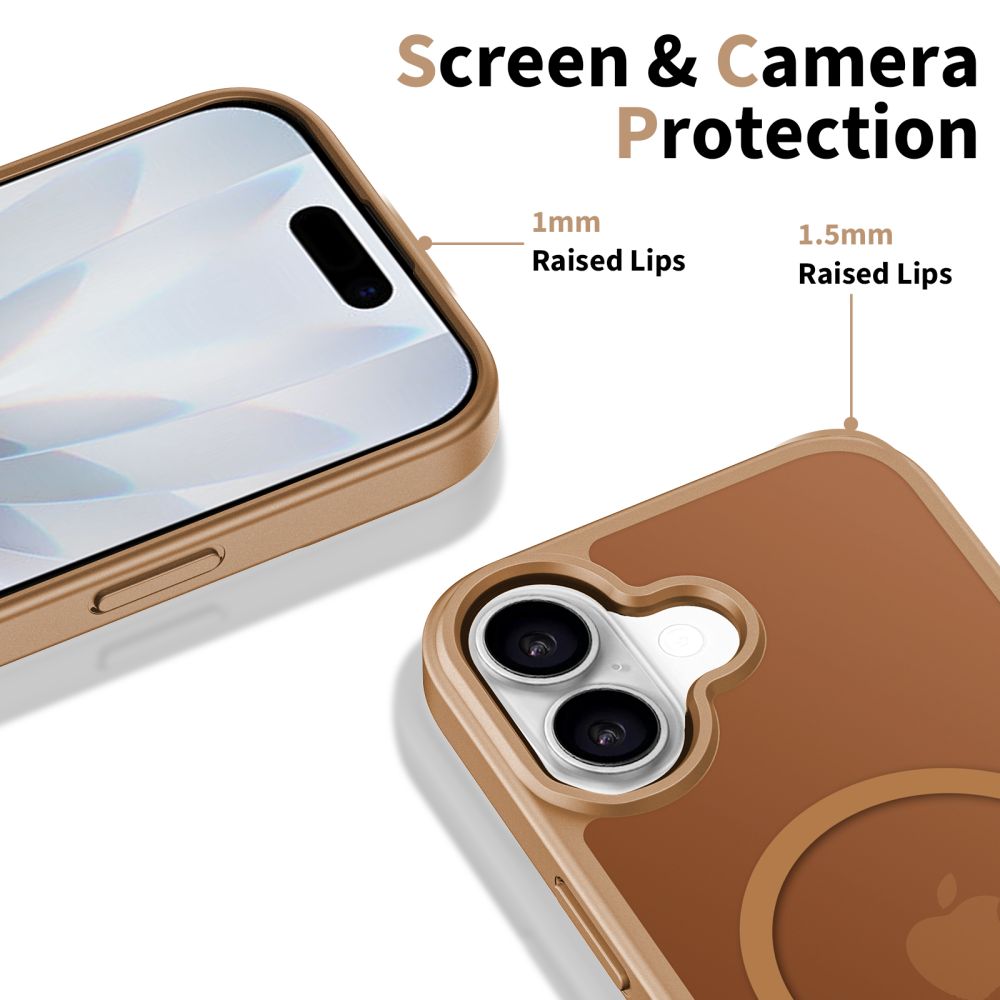Pouzdro MagSafe pro Apple iPhone 17, Tech-Protect, BasicMag, Hnědá