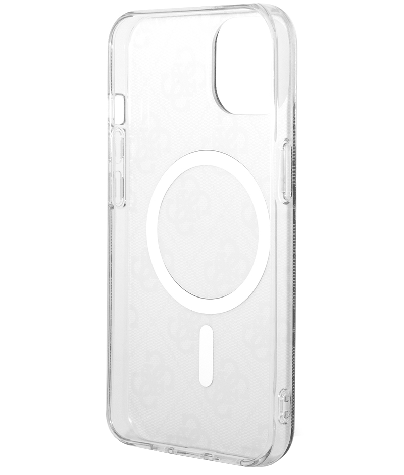 MagSafe Case for Apple iPhone 15, Guess, 4G IML, Black GUHMP15SH4STK