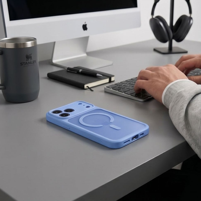 MagSafe pouzdro pro Apple iPhone 18 Pro / 17 Pro, Tech-Protect, BasicMag, Matně modré