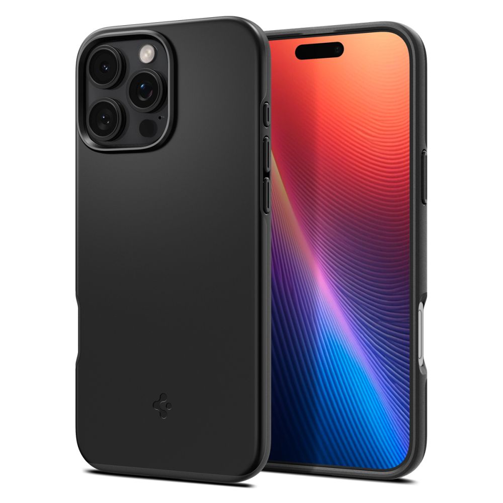 Pouzdro MagSafe pro Apple iPhone 16 Pro Max, Spigen, Thin Fit, Černé