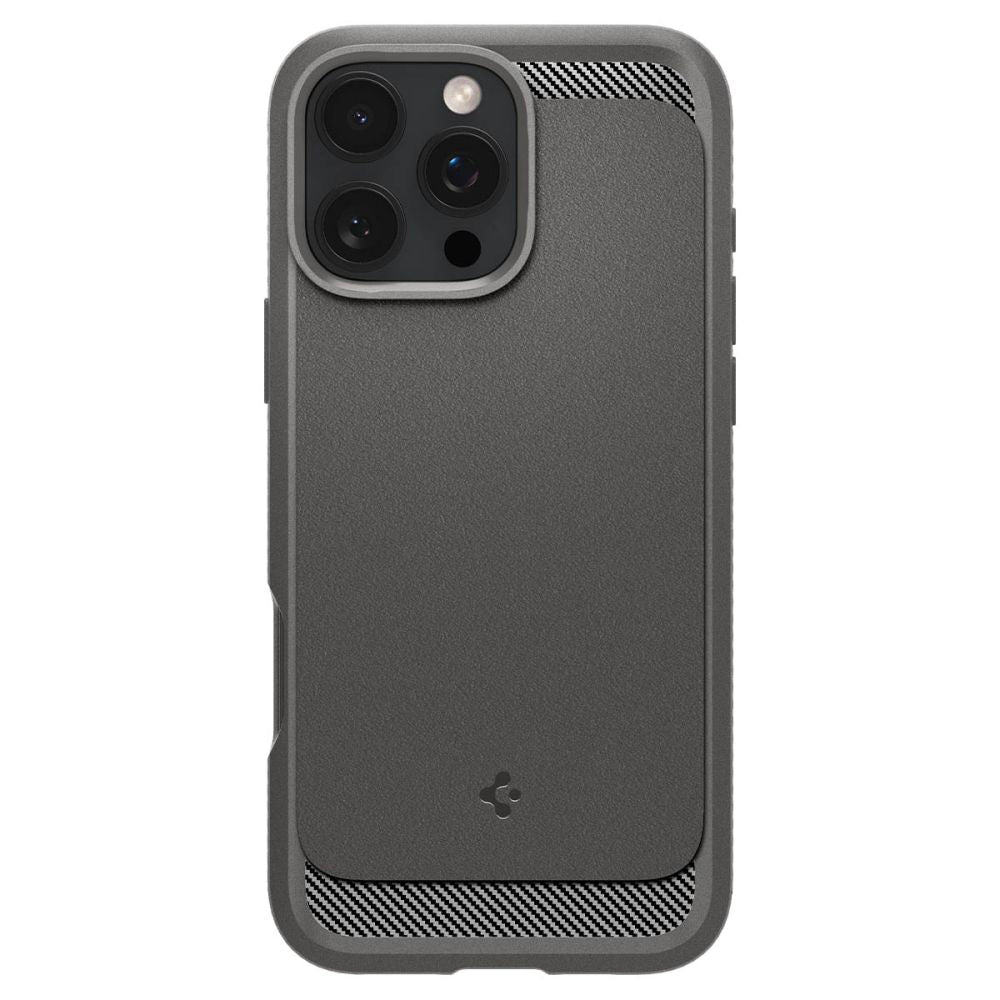 Pouzdro MagSafe pro Apple iPhone 16 Pro Max, Spigen, Rugged Armor, šedé ACS07987 