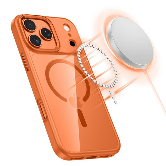 Pouzdro MagSafe pro Apple iPhone 17 Pro Max, Tech-Protect, Magmat, Oranžové