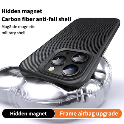 MagSafe pouzdro pro Apple iPhone 15 Pro, OEM, Carbon, Černá