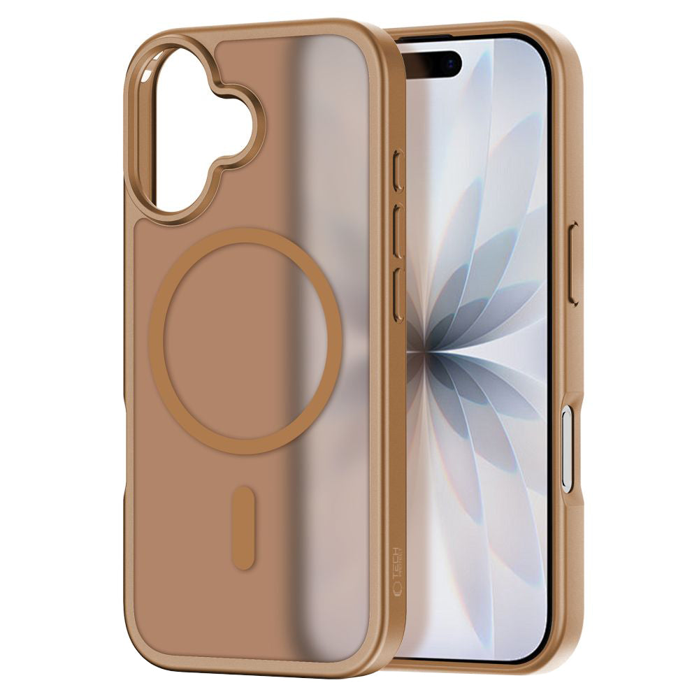 Pouzdro MagSafe pro Apple iPhone 17, Tech-Protect, BasicMag, Hnědá