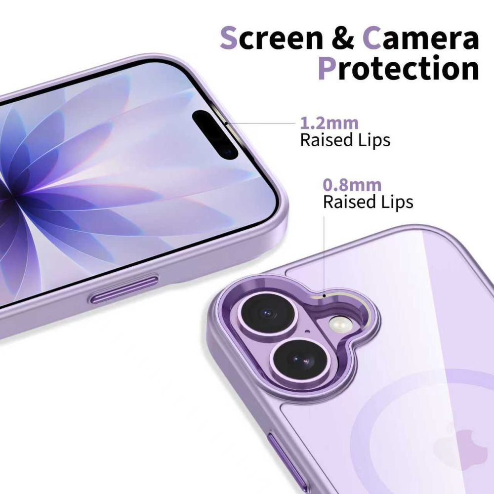 Pouzdro MagSafe pro Apple iPhone 17, Tech-Protect, Magmat, Fialová