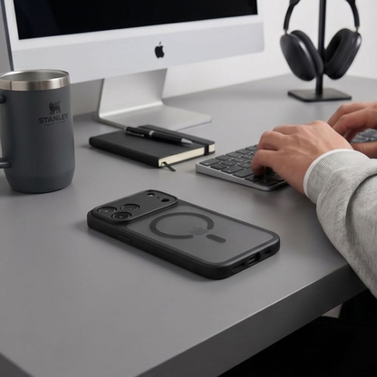MagSafe pouzdro pro Apple iPhone 18 Pro / 17 Pro, Tech-Protect, BasicMag, Matná černá