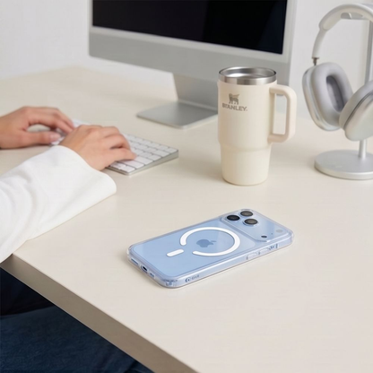 MagSafe pouzdro pro Apple iPhone 18 Pro / 17 Pro, Tech-Protect, Flexair Hybrid, Průhledné