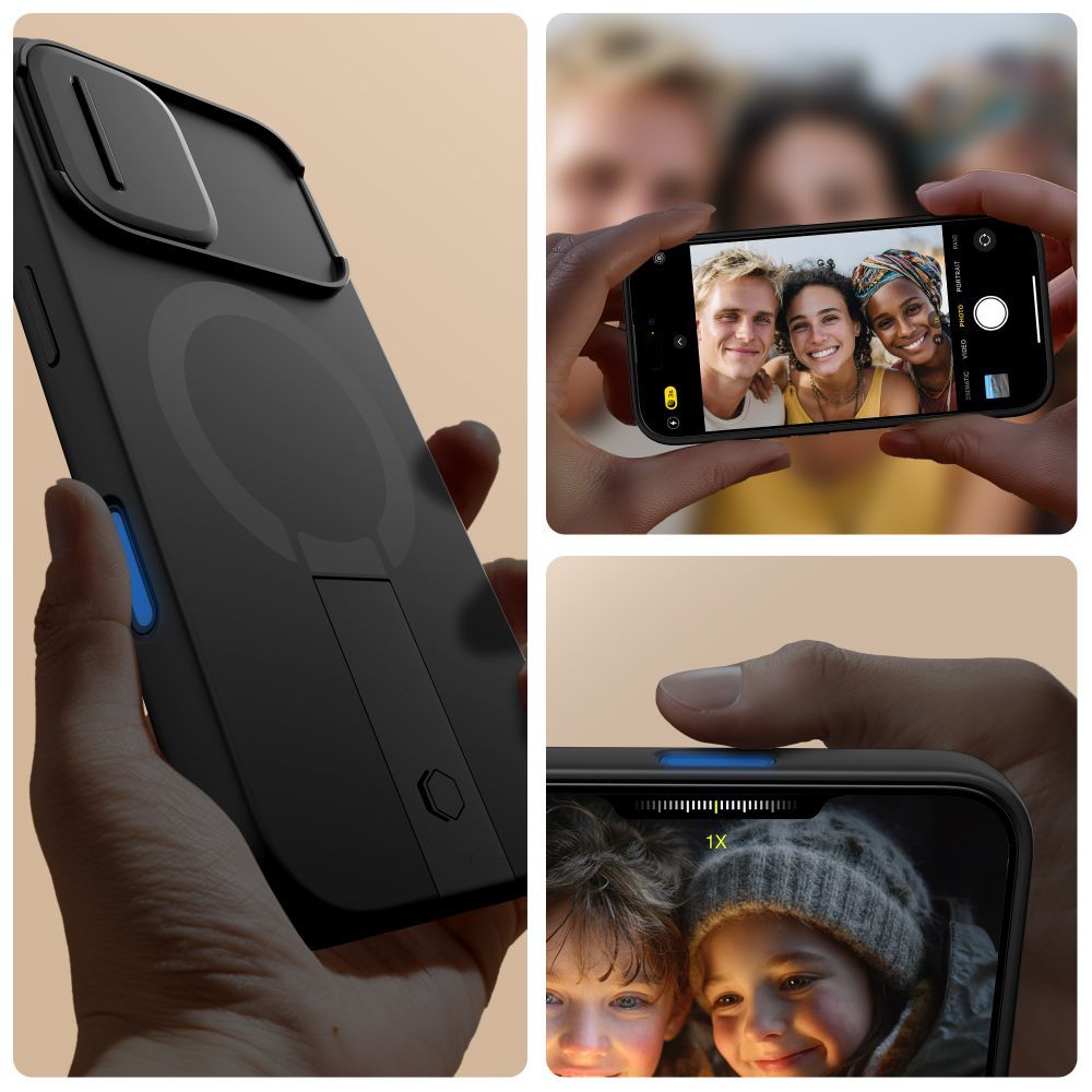 Pouzdro MagSafe pro Apple iPhone 17, Tech-Protect, Kevlar Aura, Černá