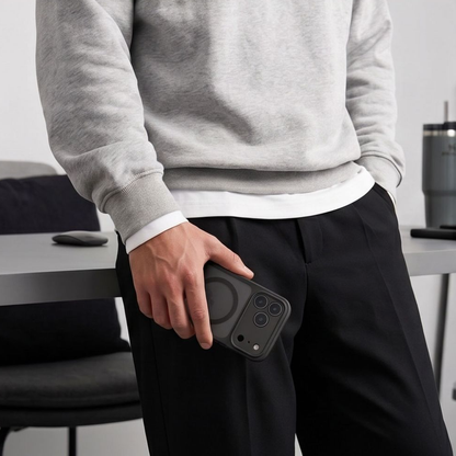 MagSafe pouzdro pro Apple iPhone 18 Pro / 17 Pro, Tech-Protect, BasicMag, Matná černá