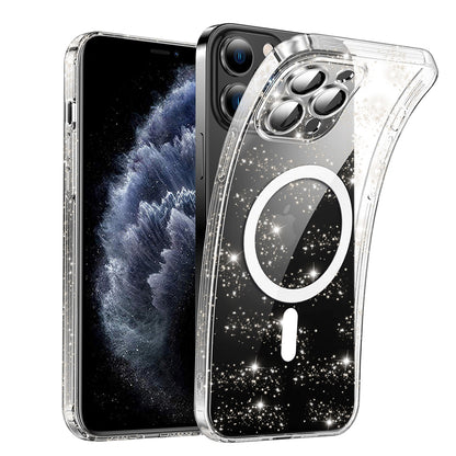MagSafe pouzdro pro Apple iPhone 11 Pro, Techsuit, SparkleSkin, Průhledné
