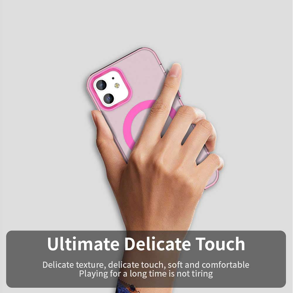 MagSafe pouzdro pro Apple iPhone 12 / 12 Pro, Techsuit, CandyCase, Růžová
