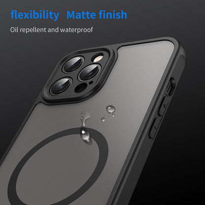 MagSafe pouzdro pro Apple iPhone 12 Pro Max, Techsuit, HaloFrost II, černé