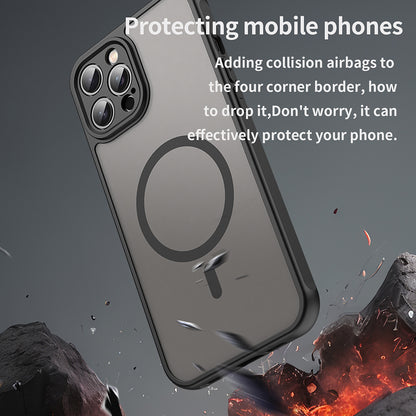 MagSafe pouzdro pro Apple iPhone 12 Pro Max, Techsuit, HaloFrost II, černé