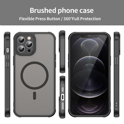 MagSafe pouzdro pro Apple iPhone 12 Pro Max, Techsuit, HaloFrost II, černé