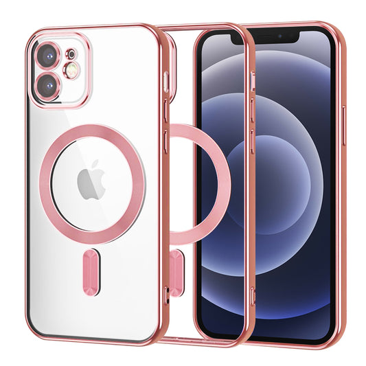 MagSafe pouzdro pro Apple iPhone 12, Techsuit, Luxury Crystal, Červené