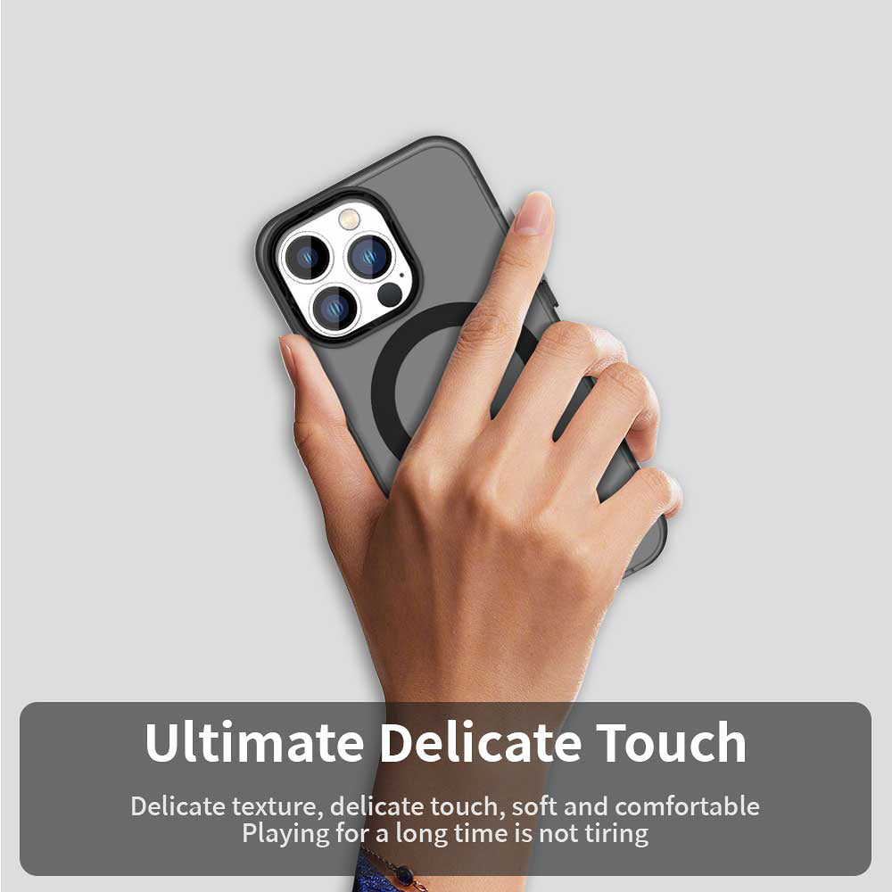 MagSafe Case for Apple iPhone 13 Pro Max, Techsuit, CandyCase, Black