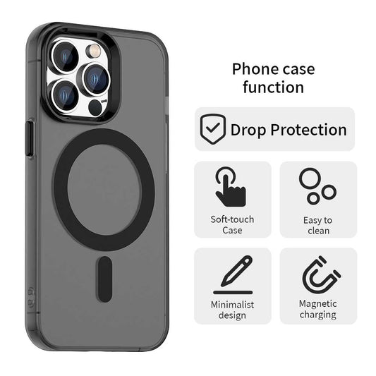 MagSafe pouzdro pro Apple iPhone 13 Pro, Techsuit, CandyCase, Černá
