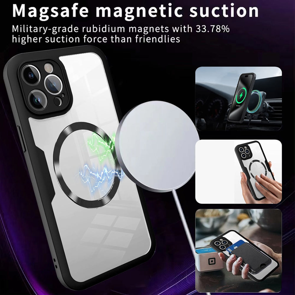 MagSafe pouzdro pro Apple iPhone 13 Pro, Techsuit, ColorVerse 360, černé