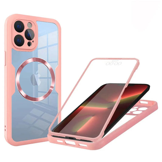 MagSafe pouzdro pro Apple iPhone 13 Pro, Techsuit, ColorVerse 360, Růžové