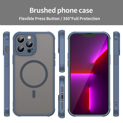 MagSafe pouzdro pro Apple iPhone 13 Pro, Techsuit, HaloFrost II, Tmavě modrá