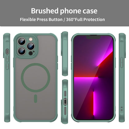MagSafe Case for Apple iPhone 13 Pro, Techsuit, HaloFrost II, Green