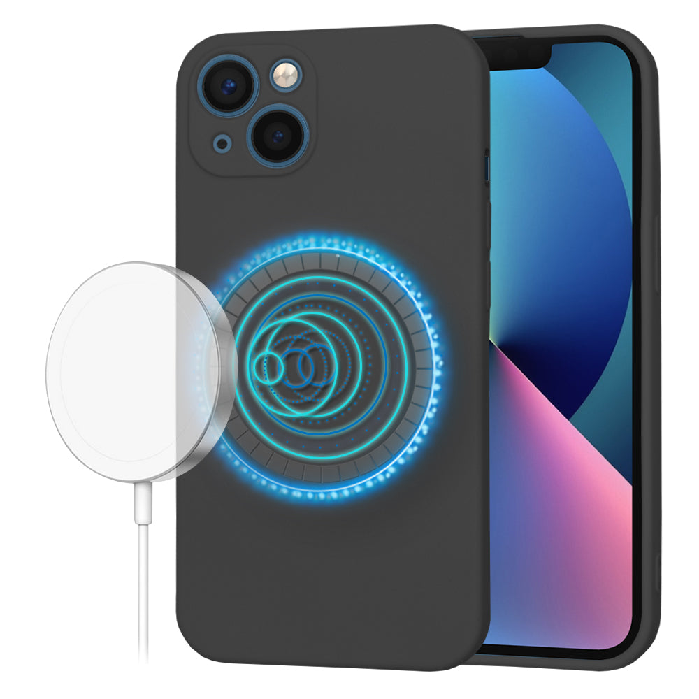 Pouzdro MagSafe pro Apple iPhone 13, Techsuit, SoftFlex, Černá