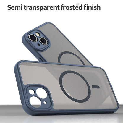 MagSafe pouzdro pro Apple iPhone 14 Plus, Techsuit, HaloFrost II, Tmavě modrá