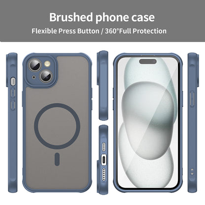 MagSafe pouzdro pro Apple iPhone 14 Plus, Techsuit, HaloFrost II, Tmavě modrá