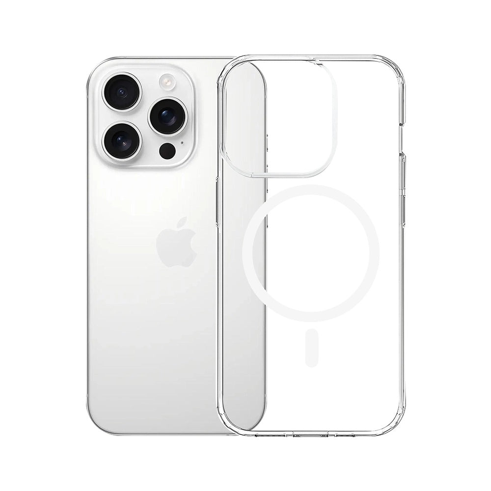 MagSafe pouzdro pro Apple iPhone 14 Pro, 3MK, Armor MagCase, Průhledné