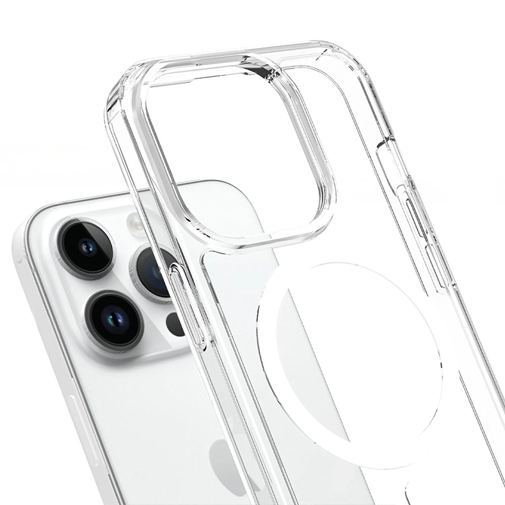 MagSafe pouzdro pro Apple iPhone 14 Pro, 3MK, Armor MagCase, Průhledné