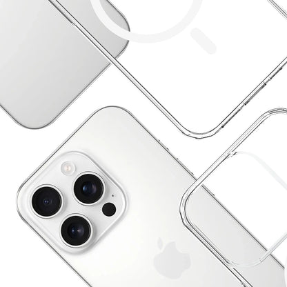 MagSafe pouzdro pro Apple iPhone 14 Pro, 3MK, Armor MagCase, Průhledné