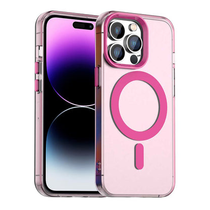 MagSafe pouzdro pro Apple iPhone 14 Pro Max, Techsuit, CandyCase, Růžová