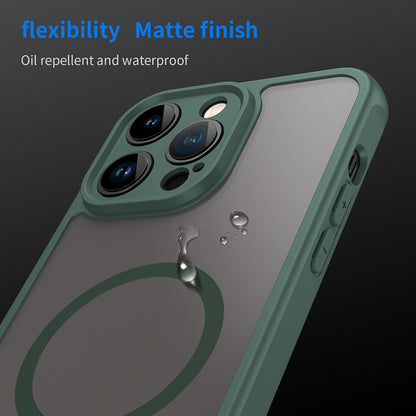 MagSafe pouzdro pro Apple iPhone 14 Pro, Techsuit, HaloFrost II, Zelené